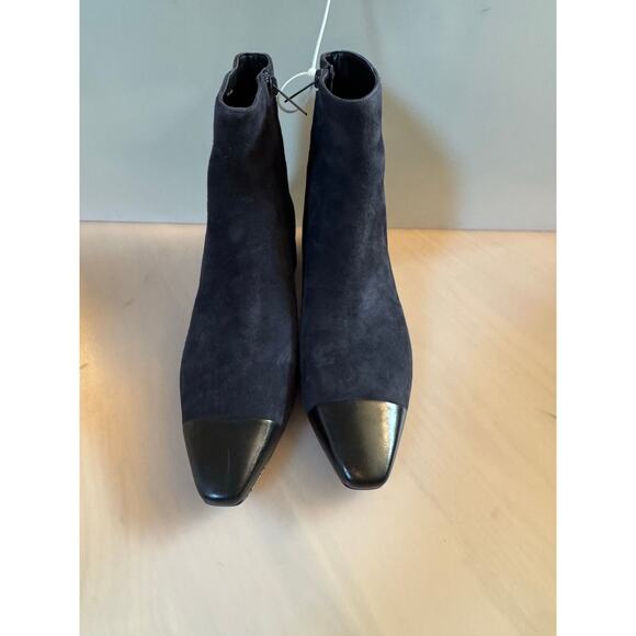 Veronica Beard Cecile Cap Toe Bootie (Women) Color: Indigo/ Black (New) $495.00 - Picture 3 of 9